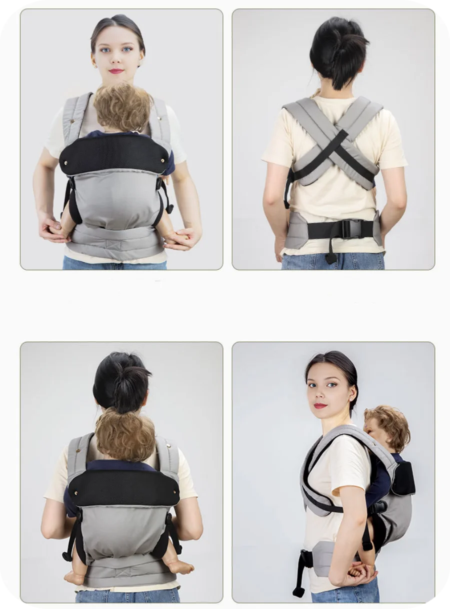 Écharpe Porte-Bébé Évolutive - Confort de Nouveau-Né à Enfant