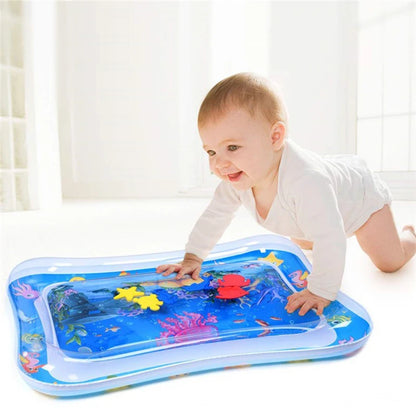 Tapis d'éveil rafraîchissant pour bébé - Coussin d'eau sensoriel et moteur